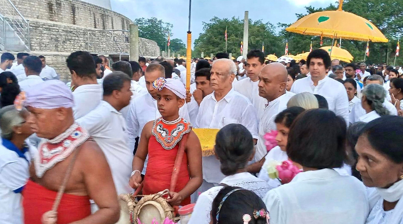 Sanasa annual Nelum Mal pooja in Anuradhapura