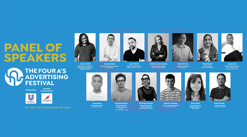Leading Global Creatives Headline 4A’s Advertising Festival in Sri Lanka
