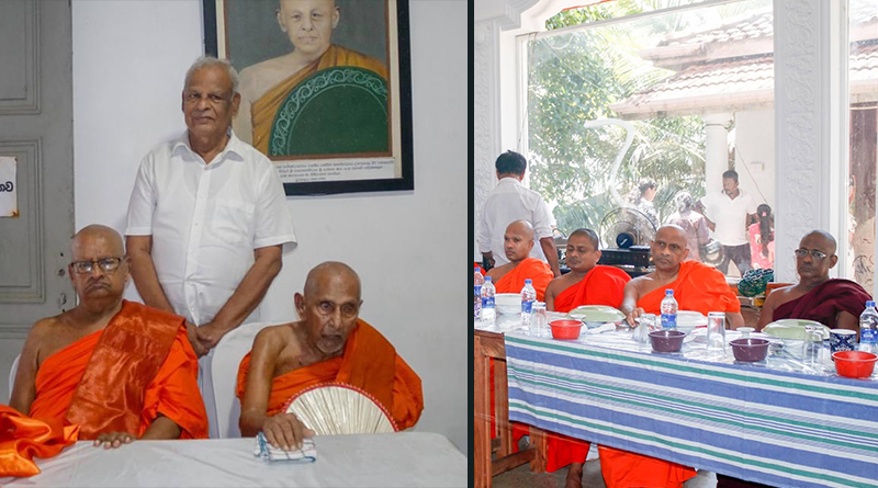 Charity work conducted by the founder of Sanasa Holdings Dr. P.A. Kirivandeniya and the staff of Sanasa Holdings at the Ran Dupatha Raja Maha Viharaya Chapter house