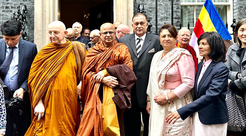Vesak celebrated in  10 Dowing street London