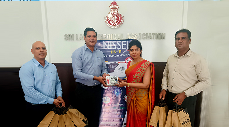 Sri Lanka College of Cardiologists received Blood Pressure Monitors
