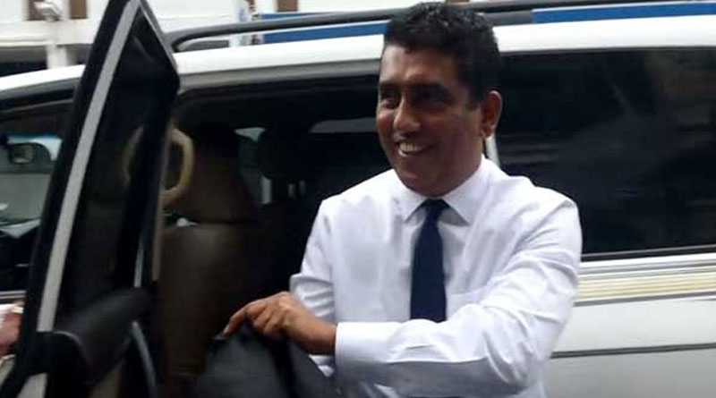 Former minister Johnston Fernando arrives at CID
