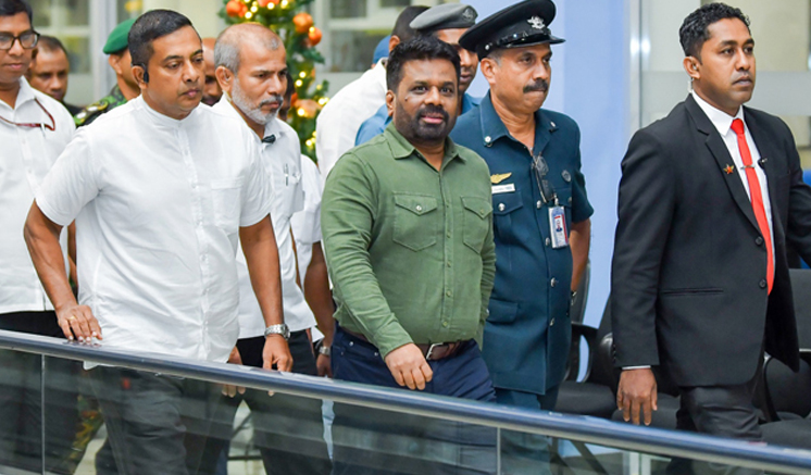 President returns to island after India visit
