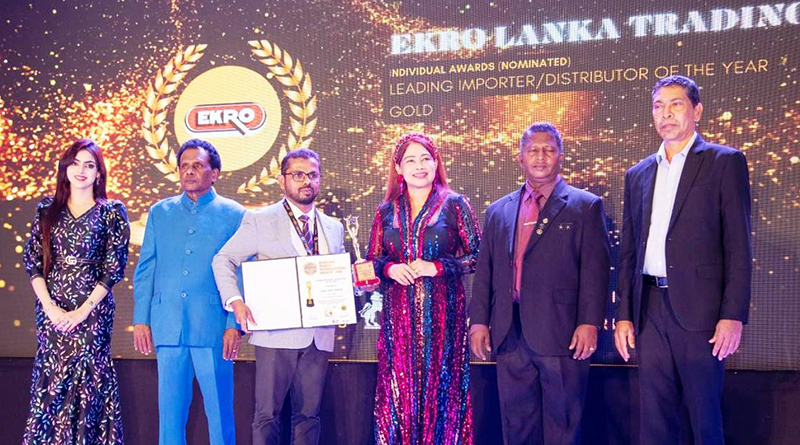 EKRO Lanka Trading honoured with Gold Award at BWIO Awards 2025