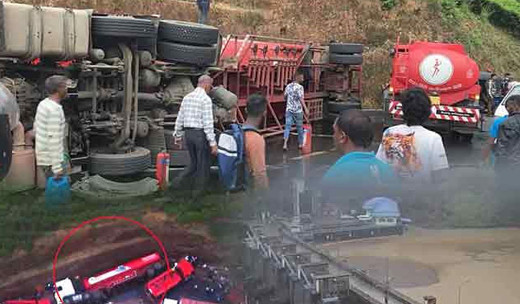 Environmental concerns mount after fuel bowser accident in Kotmale Environmental concerns mount after fuel bowser accident in Kotmale