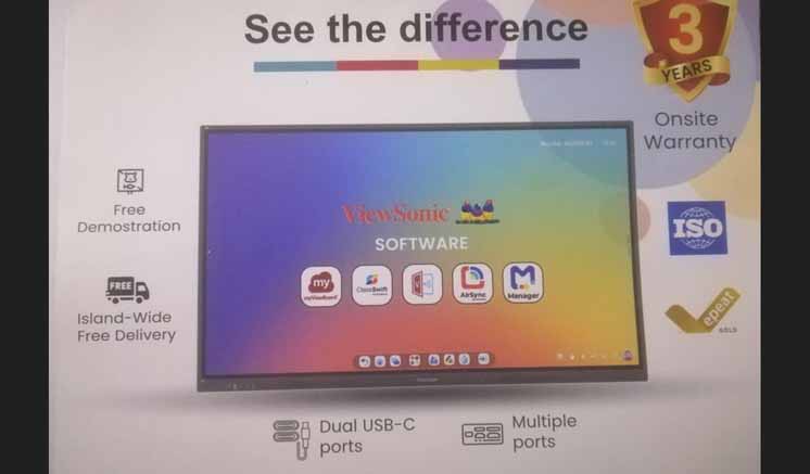 ViewSonic IFP 34 Series Officially Launched in Sri Lanka by CBA ViewSonic IFP 34 Series Officially Launched in Sri Lanka by CBA
