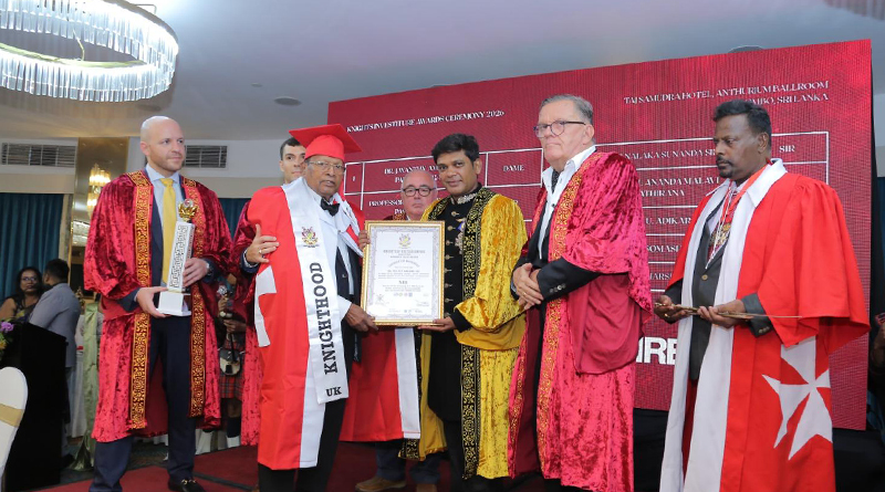 Sri Lankan Ornamental Fish Veteran Anand Malavi Pathirana Awarded British Knighthood